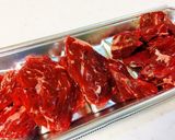 バリ辛カレーに牛サガリ。作り方1写真