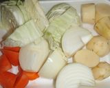 フランクフルトの昆布巻き入り♪和風ポトフ作り方3写真