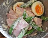 スナップえんどうとハムのチーズサラダ作り方3写真