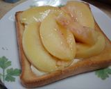 まるでケーキ♪桃トースト！作り方6写真