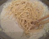 牛乳でゴルゴンゾーラのクリーム風パスタ作り方4写真