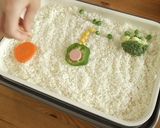 【ホットプレートで】お絵かき和風パエリア作り方6写真