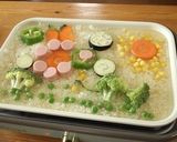 【ホットプレートで】お絵かき和風パエリア作り方8写真