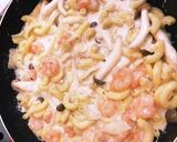 エビ玉ねぎしめじのマカロニグラタン作り方2写真