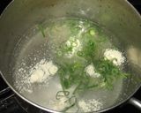 朝の鶏がら豆腐汁作り方1写真