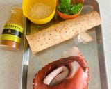 タコと長芋のパン粉焼き作り方1写真