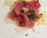 マグロの切り落としでカルパッチョ作り方3写真