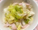 白菜とハムのレモンサラダ作り方5写真