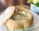 フランスパンで食べる器　クラムチャウダー作り方9写真
