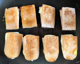 簡単☆魚肉ソーセージのチーズ挟み焼き作り方3写真