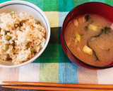 簡単❣️旬のうすい豆を土鍋で玄米ご飯作り方6写真