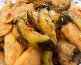 鶏胸肉となすのスイートチリソース炒め作り方8写真