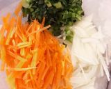 れんこんでモチモチ野菜チヂミ作り方1写真