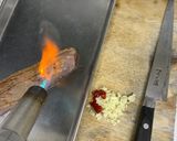 燻製炙り中トロとアボカドのペペロンチーノ作り方5写真