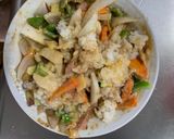 お一人様野菜たっぷり梅ウスター味炒飯作り方18写真