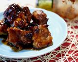 柚子ジャムと刻み唐辛子の骨つき豚肉焼き作り方5写真