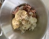 朝からしあわせ。ツナ玉マヨトースト作り方3写真