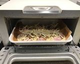 簡単　餃子の皮納豆ピザ作り方4写真