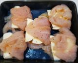 梅ササミとモッツァレラチーズのパン粉焼き作り方3写真