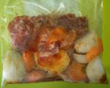 パンチ力抜群ガーリックラム焼肉丼作り方1写真