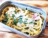 キャンプ飯　メスティン　焼鳥缶炊込みご飯作り方27写真