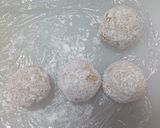 オートミールでチーズボール。チーズと明太作り方4写真