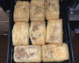 残った納豆でおつまみ。油揚げ納豆作り方3写真