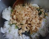 激旨‥「大根葉と揚げ玉のおむすび」作り方3写真