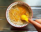 簡単!電子レンジで卵とえのきの雑炊作り方3写真
