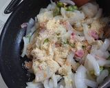 空豆と新玉ねぎのガリバタ醤油☆チーズ風味作り方7写真