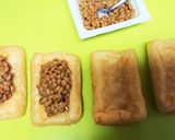 おやつにも！【パリッと小揚げの納豆ピザ】作り方3写真