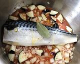 ホットクックでイタリアン塩鯖炊き込みご飯作り方3写真