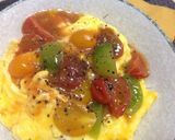 時短 簡単 とろ~半熟卵トマト新玉ねぎ丼作り方8写真