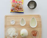 レンジで簡単まるごと新玉ねぎの焼ビーフン作り方2写真