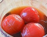 トマトの麺つゆ浸し、ねぎ塩トッピング♪作り方2写真