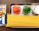 4種のチーズソースを使って濃厚明太パスタ作り方1写真