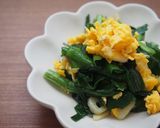 ニラ・炒り卵のふわふわ!ナムル♪作り方7写真