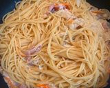 生クリーム不要！具たっぷりクリームパスタ作り方6写真