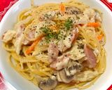 生クリーム不要！具たっぷりクリームパスタ作り方7写真
