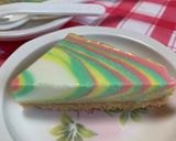 森永チーズケーキミックスでカラフルケーキ作り方5写真