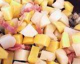 じゃがいもとさつま芋のジャーマンポテト作り方4写真
