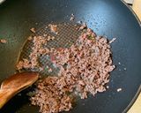 アスパラと挽肉の玉子とじ丼作り方3写真