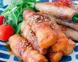 ご飯がすすむ 厚揚げ肉巻き、ニラ肉巻き作り方5写真
