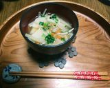 油あげとジャガイモと玉ねぎの味噌汁☺⛄☕作り方8写真