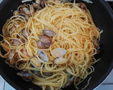 あさりとそら豆の和風スパゲッティ作り方6写真