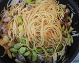 あさりとそら豆の和風スパゲッティ作り方7写真