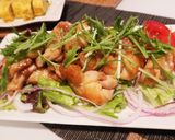 鶏もも肉のポン酢でソテー♪サラダと共に♪作り方3写真