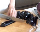 あっさり♪茄子とがんもの煮物作り方1写真