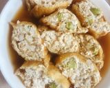 鶏ひき肉と豆腐のふっくら巾着煮作り方5写真