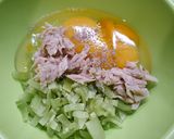 簡単！ツナたまエンドウ☆芙蓉蟹風作り方2写真